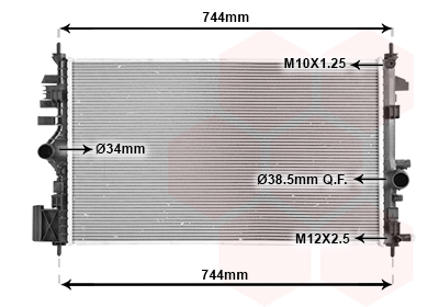 Radiateur Van Wezel 37012709