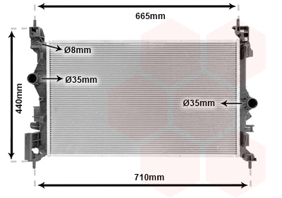 Radiateur Van Wezel 37012715