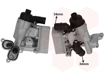 Oliekoeler, motorolie Van Wezel 37013735