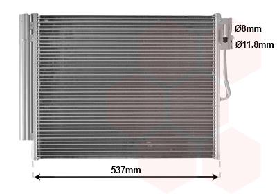 Airco condensor Van Wezel 37015706