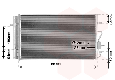 Airco condensor Van Wezel 37015710