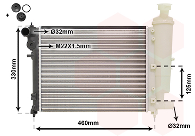 Radiateur Van Wezel 40002012