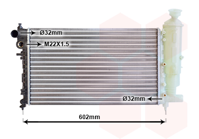 Radiateur Van Wezel 40002014