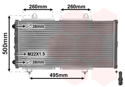 Radiateur Van Wezel 40002033