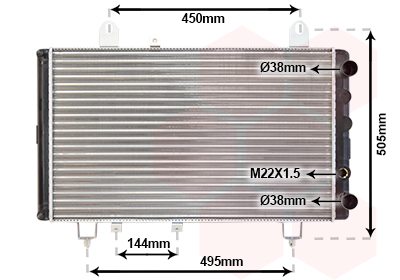 Radiateur Van Wezel 40002081