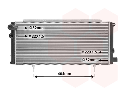 Radiateur Van Wezel 40002085