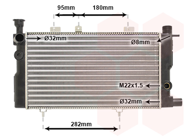 Radiateur Van Wezel 40002095