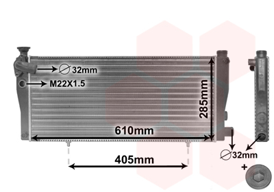 Radiateur Van Wezel 40002099