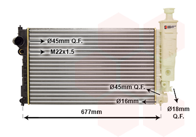 Radiateur Van Wezel 40002126