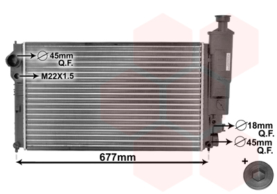 Radiateur IR PLUS Van Wezel 40002131
