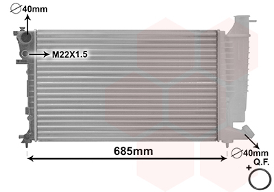 Radiateur Van Wezel 40002137