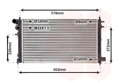 Radiateur Van Wezel 40002149