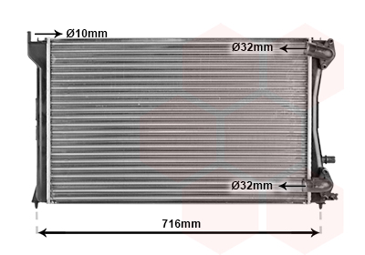 Radiateur Van Wezel 40002196
