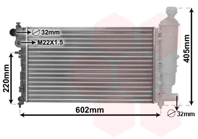 Radiateur Van Wezel 40002216