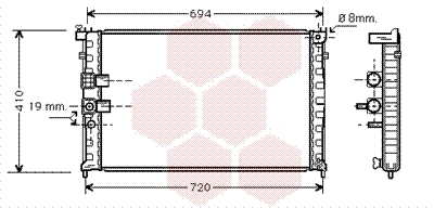 Radiateur Van Wezel 40002232