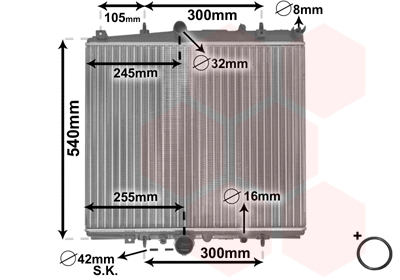 Radiateur Van Wezel 40002237