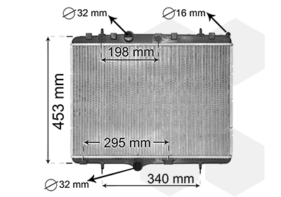 Radiateur Van Wezel 40002255