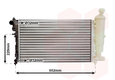 Radiateur Van Wezel 40002262