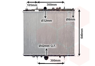 Radiateur Van Wezel 40002277