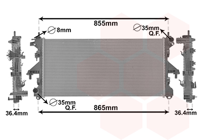 Radiateur Van Wezel 40002304