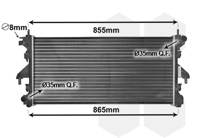 Radiateur Van Wezel 40002308