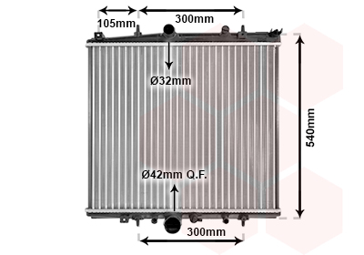 Radiateur Van Wezel 40002331