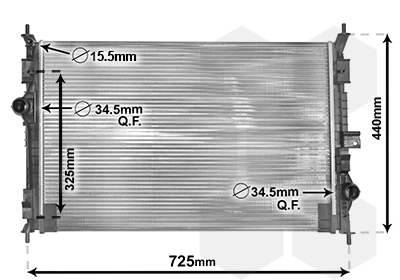 Radiateur Van Wezel 40002386