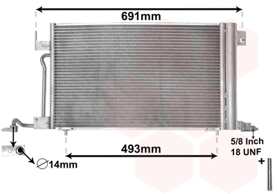 Airco condensor Van Wezel 40005186