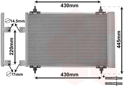 Airco condensor Van Wezel 40005215