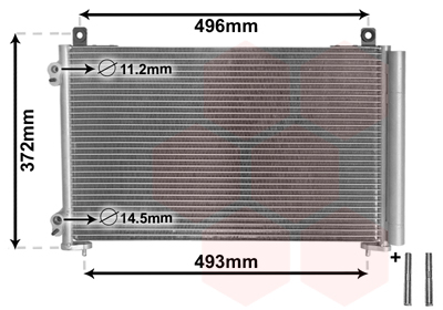 Airco condensor Van Wezel 40005258