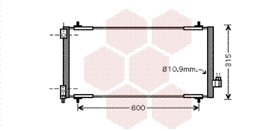 Airco condensor Van Wezel 40005301