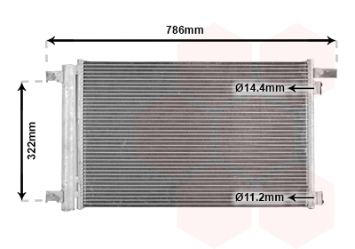 Airco condensor Van Wezel 40005364