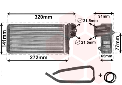 Kachelradiateur Van Wezel 40006199