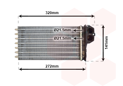 Kachelradiateur Van Wezel 40006356