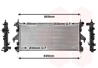 Radiateur Van Wezel 40012305