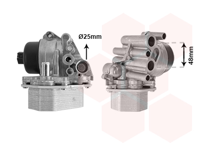 Oliekoeler motorolie Van Wezel 40013400