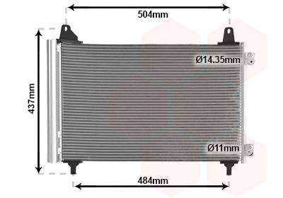 Airco condensor Van Wezel 40015705