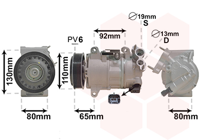 Airco compressor Van Wezel 4001K703