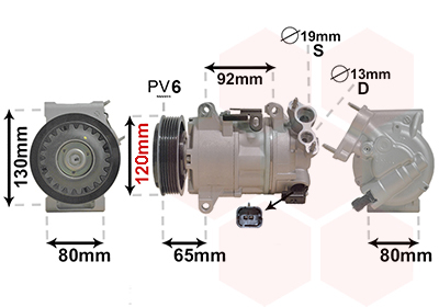 Airco compressor Van Wezel 4001K704