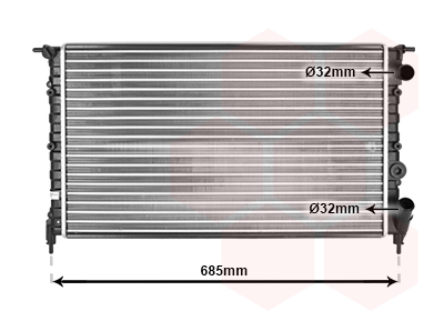 Radiateur Van Wezel 43002115