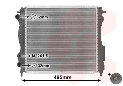 Radiateur Van Wezel 43002129