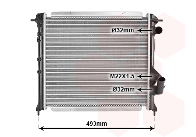 Radiateur Van Wezel 43002133