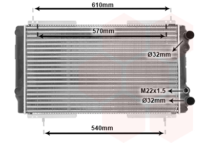 Radiateur Van Wezel 43002155