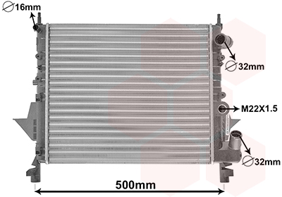 Radiateur Van Wezel 43002158