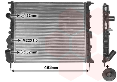 Radiateur Van Wezel 43002197