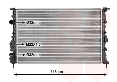 Radiateur Van Wezel 43002198