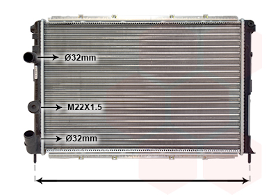 Radiateur Van Wezel 43002199