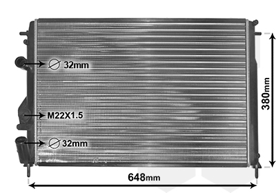 Radiateur Van Wezel 43002241