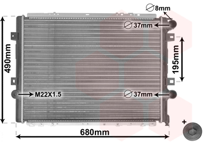 Radiateur Van Wezel 43002264