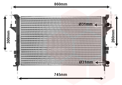 Radiateur Van Wezel 43002290